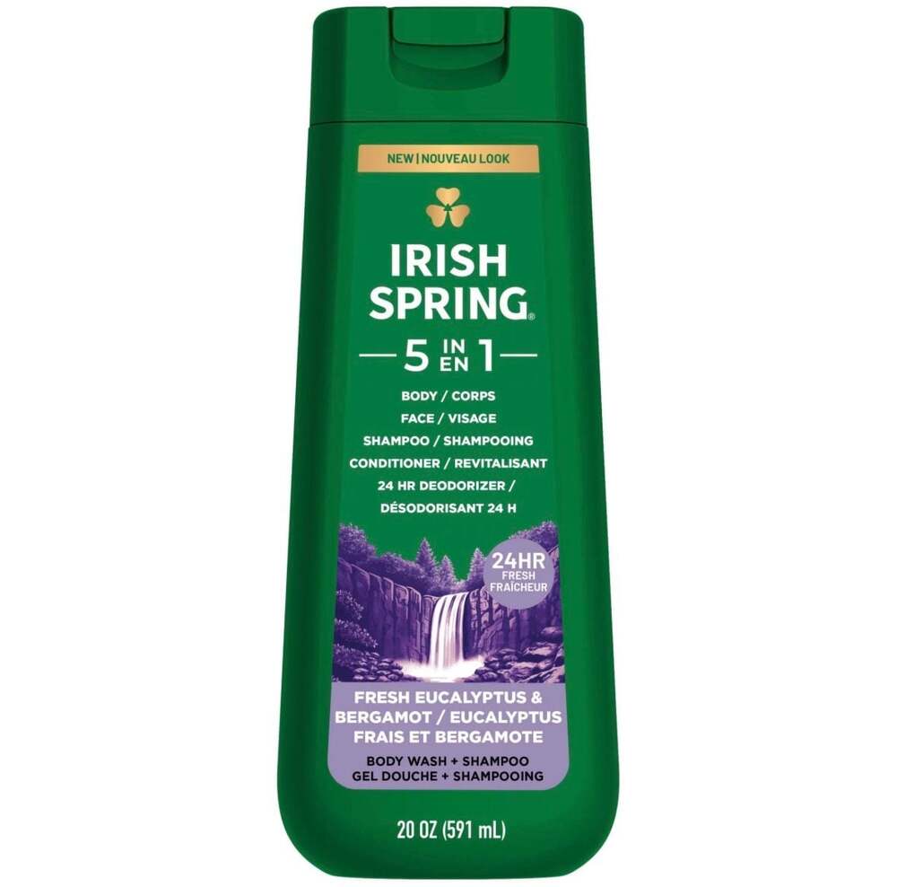 Irish Spring 5-in-1 Body Wash Fresh Eucalyptus & Bergamot 20 oz